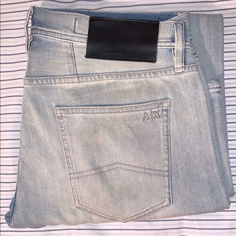 100 Percent Authentic Armani Exchange Light Blue Men's Jeans